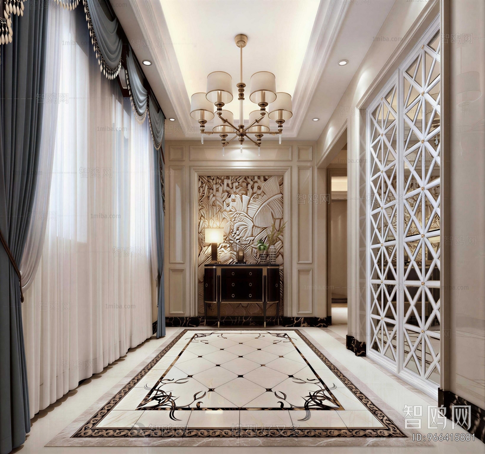 New Classical Style Hallway
