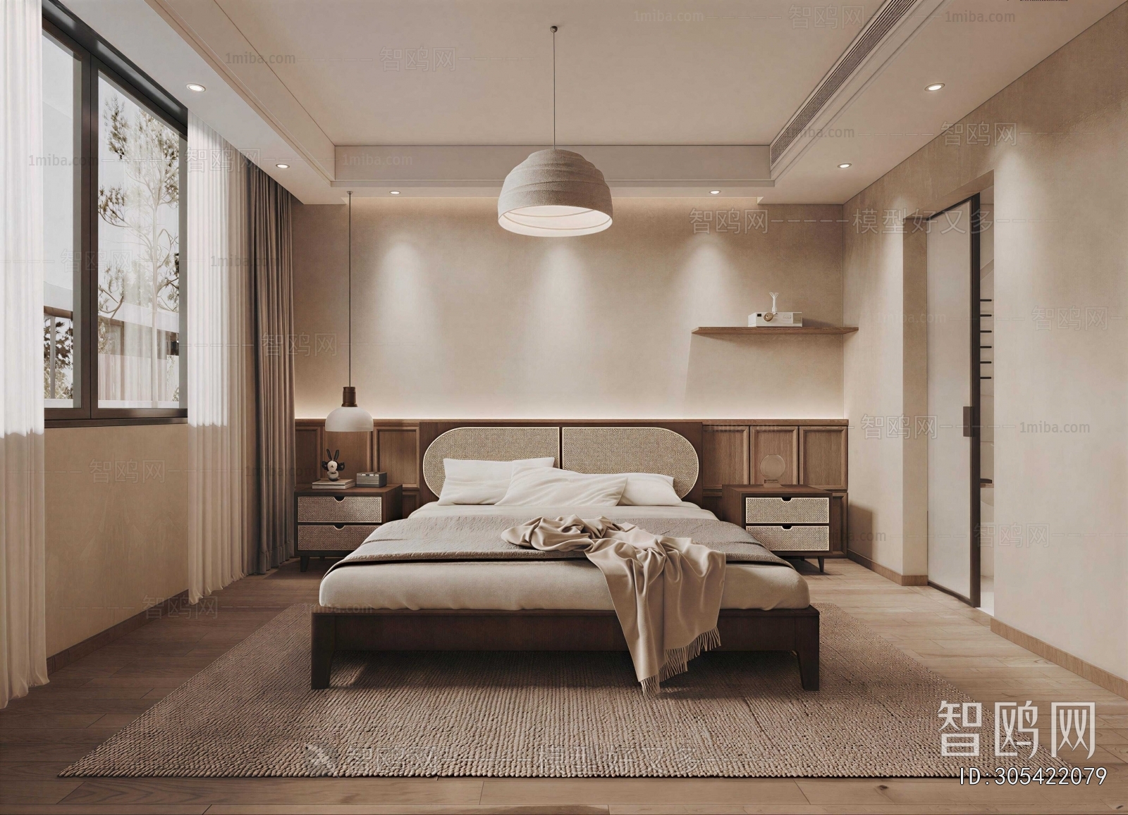 Wabi-sabi Style Bedroom