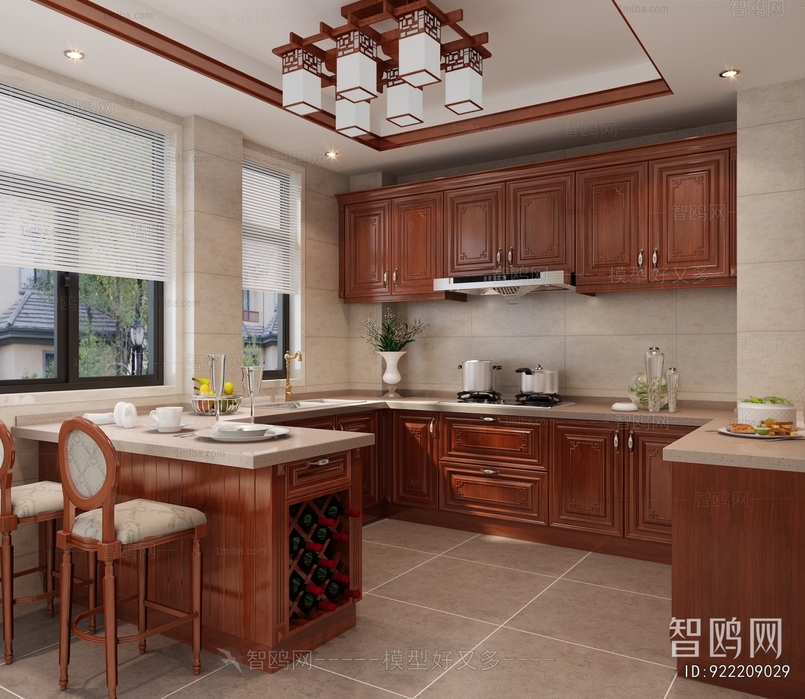 New Chinese Style Dining Room