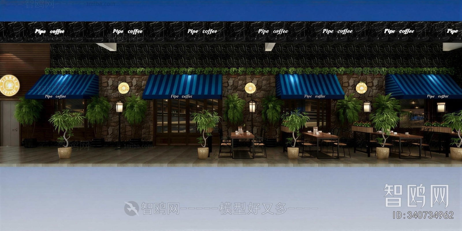 Retro Style Facade Element