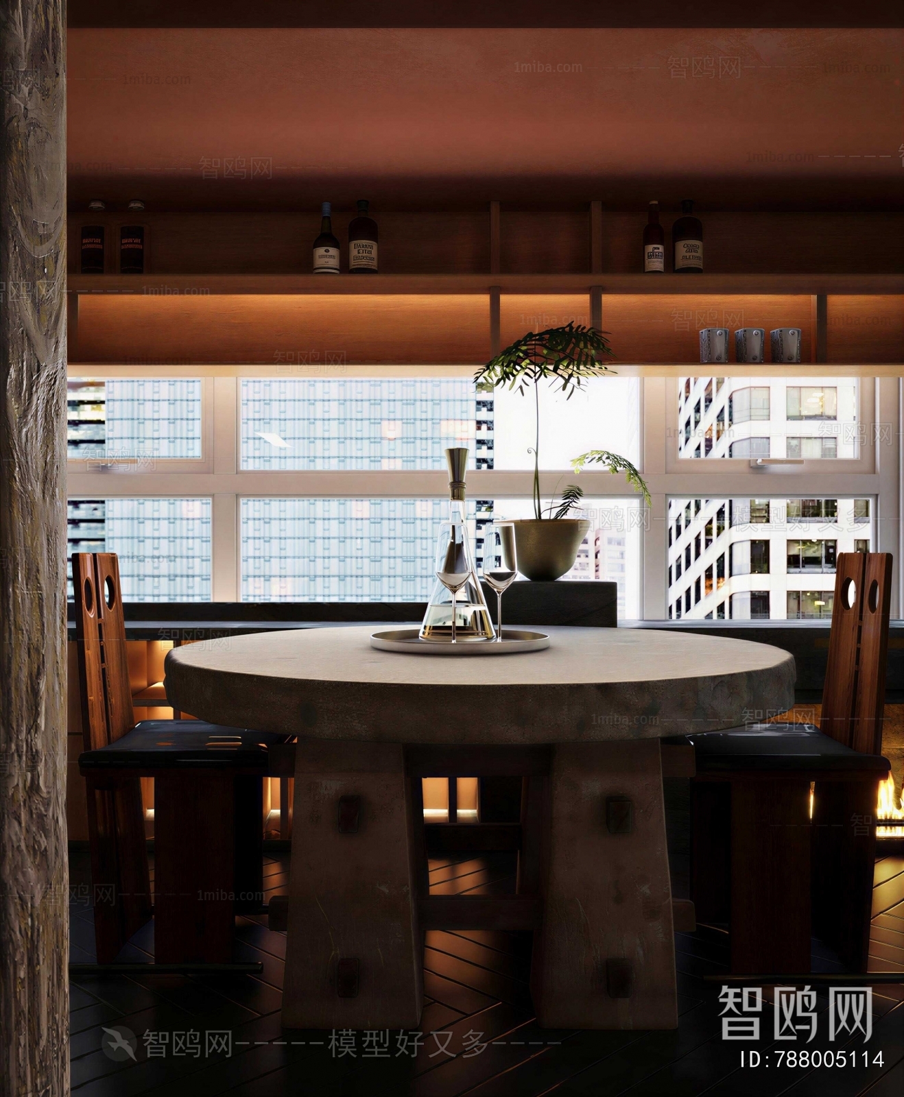 Wabi-sabi Style Dining Room