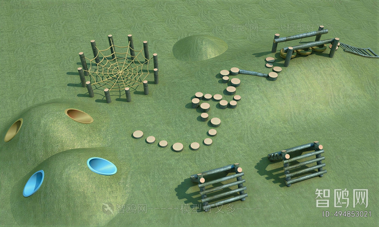 Modern Outdoor Space In Kindergarten