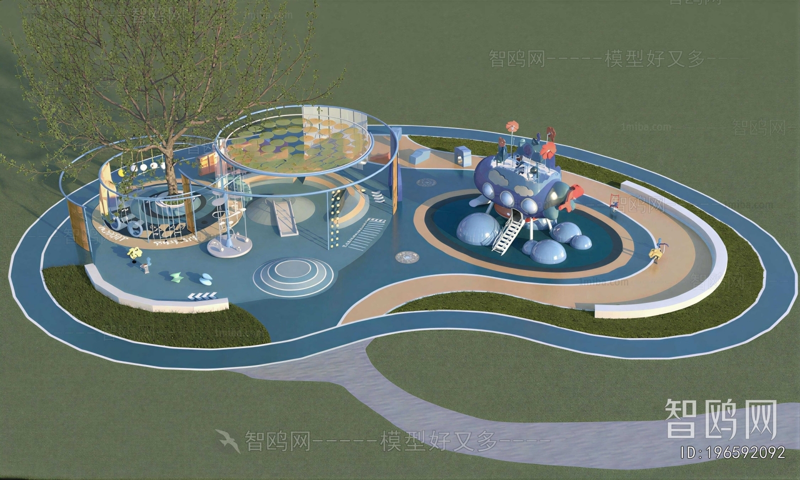 Modern Park Landscape
