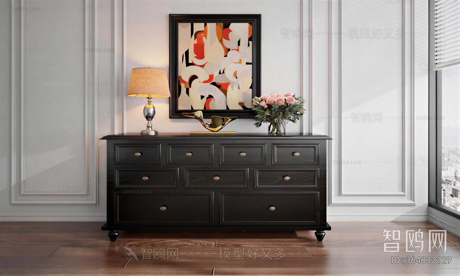 French Style Side Cabinet