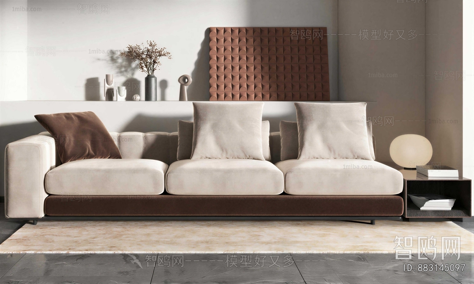 Modern Three-seat Sofa