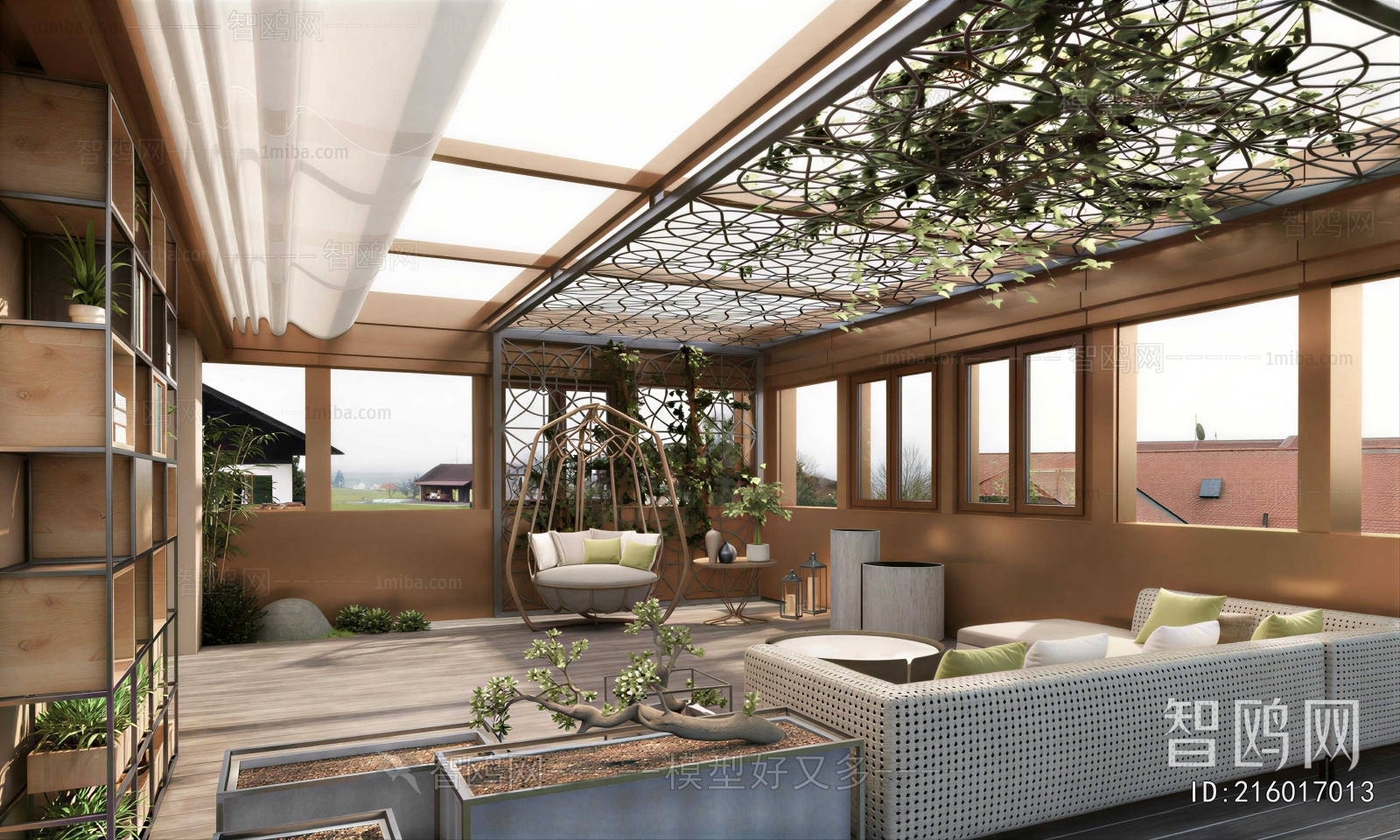 Modern Glass Sun Room