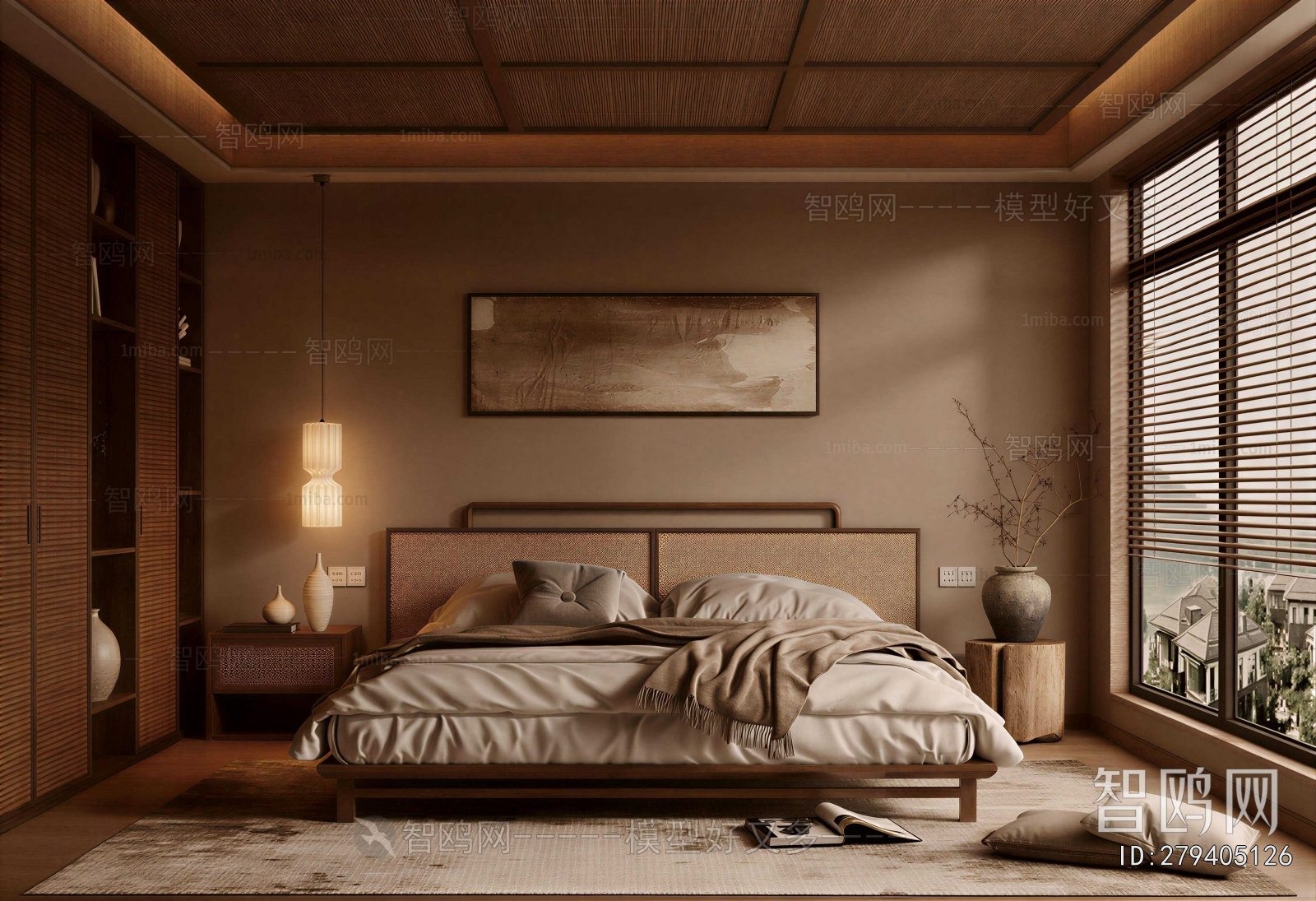 Wabi-sabi Style Bedroom
