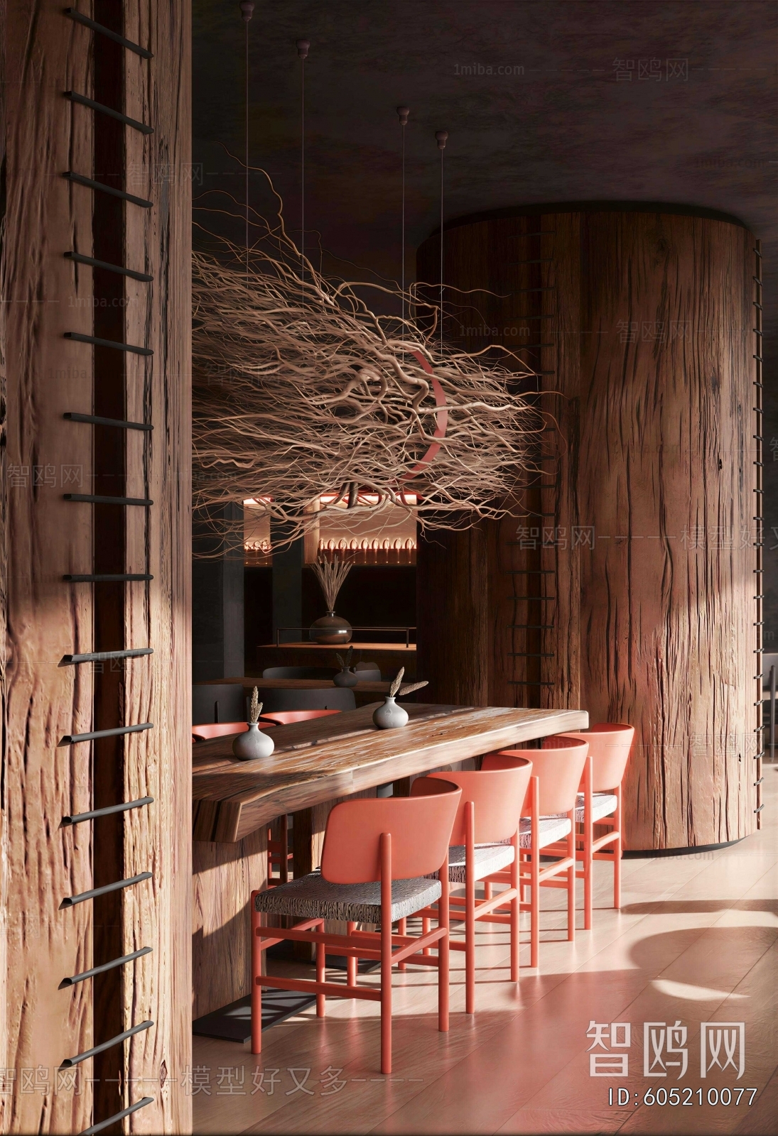 Wabi-sabi Style Dining Room