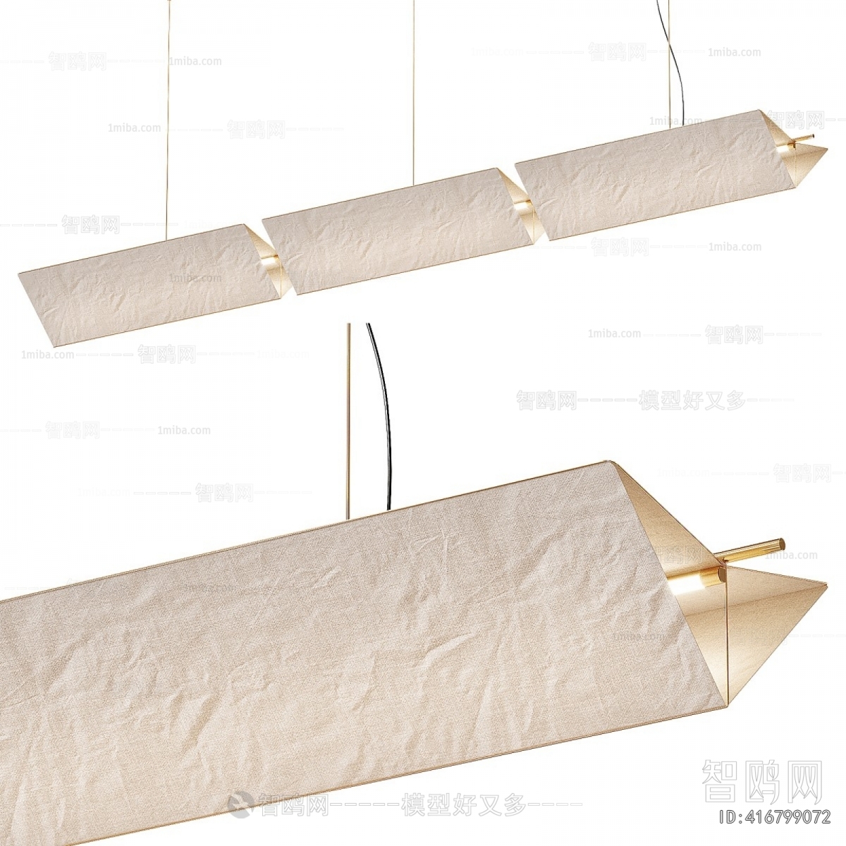 Modern Long Chandelier