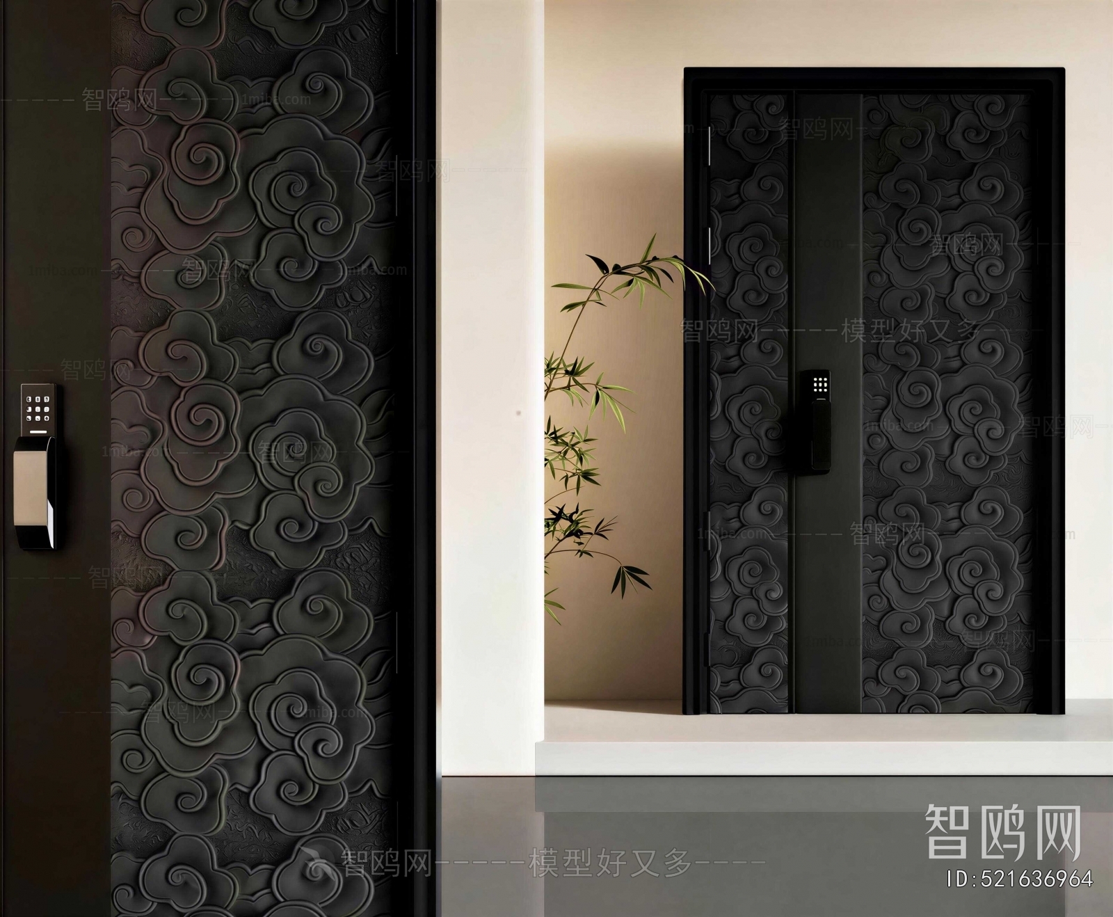 New Chinese Style Entrance Door