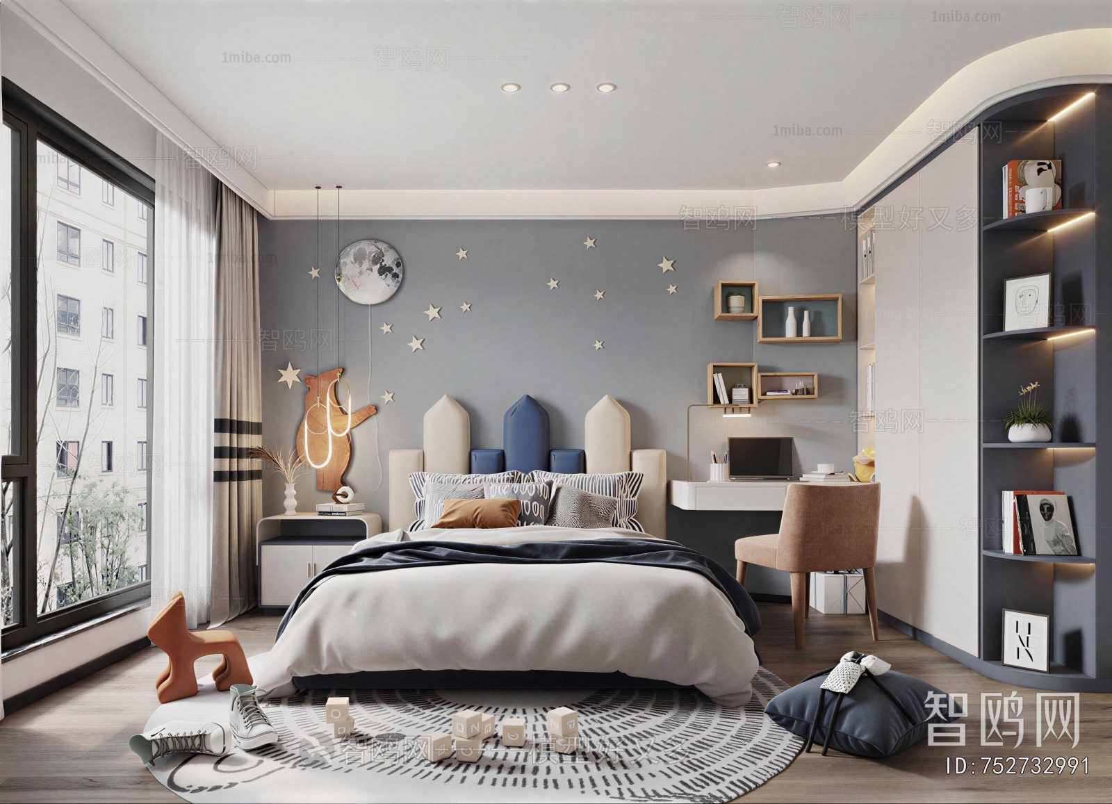 Modern Boy's Room And Son's Room