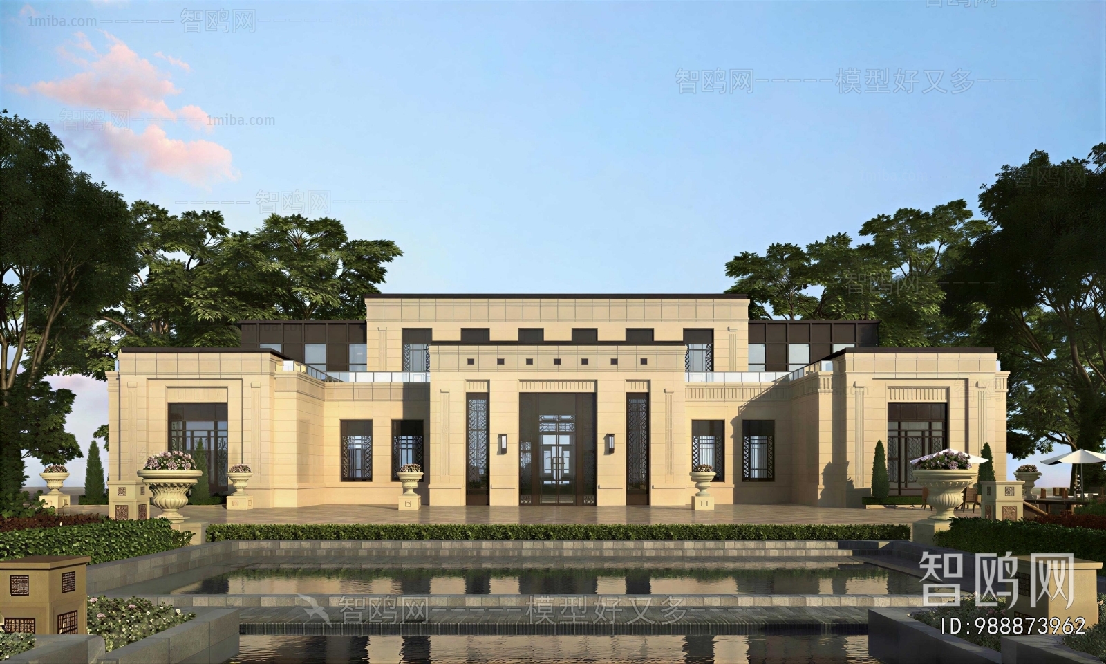 New Classical Style Appearance Of Commercial Building