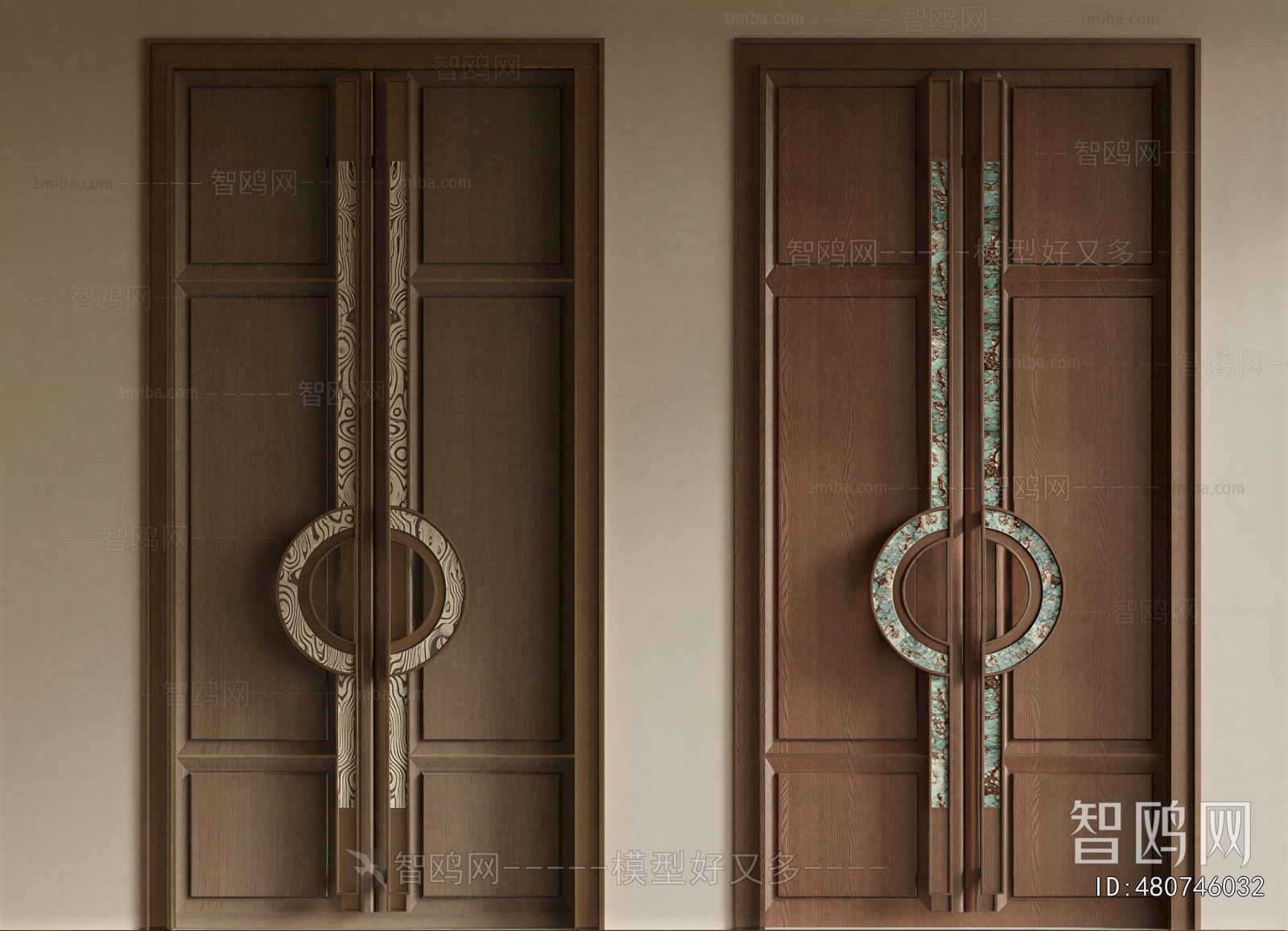 New Chinese Style Double Door