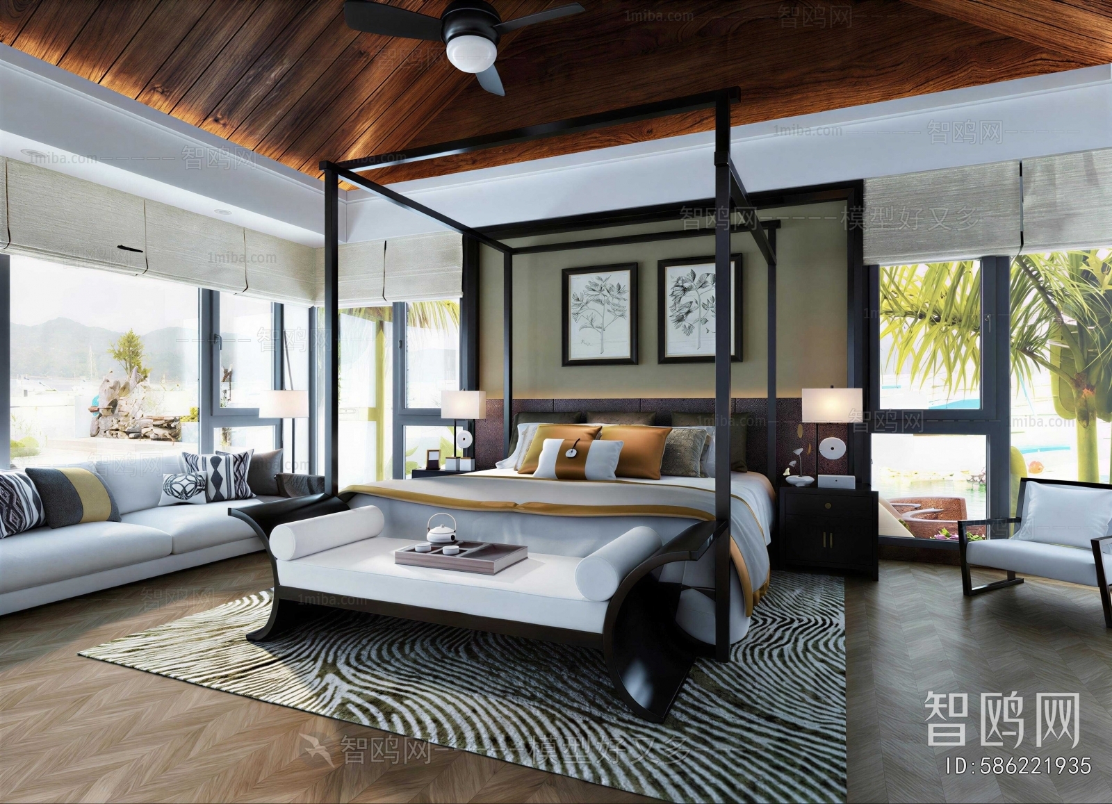 New Chinese Style Guest Room