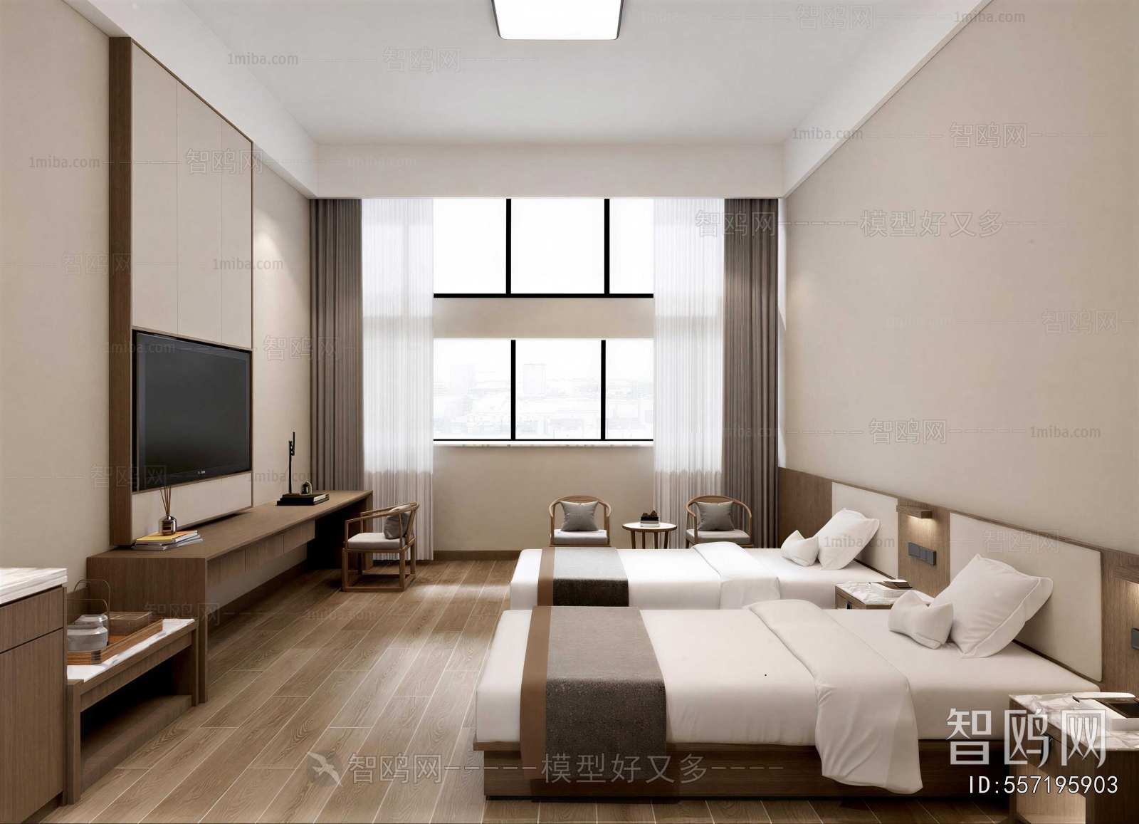 New Chinese Style Guest Room