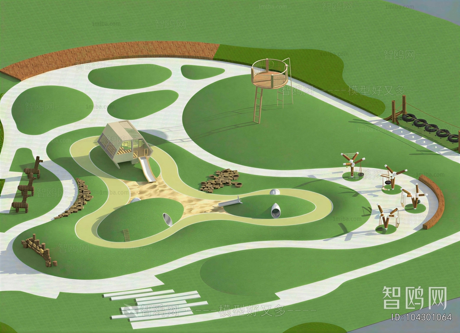 Modern Park Landscape