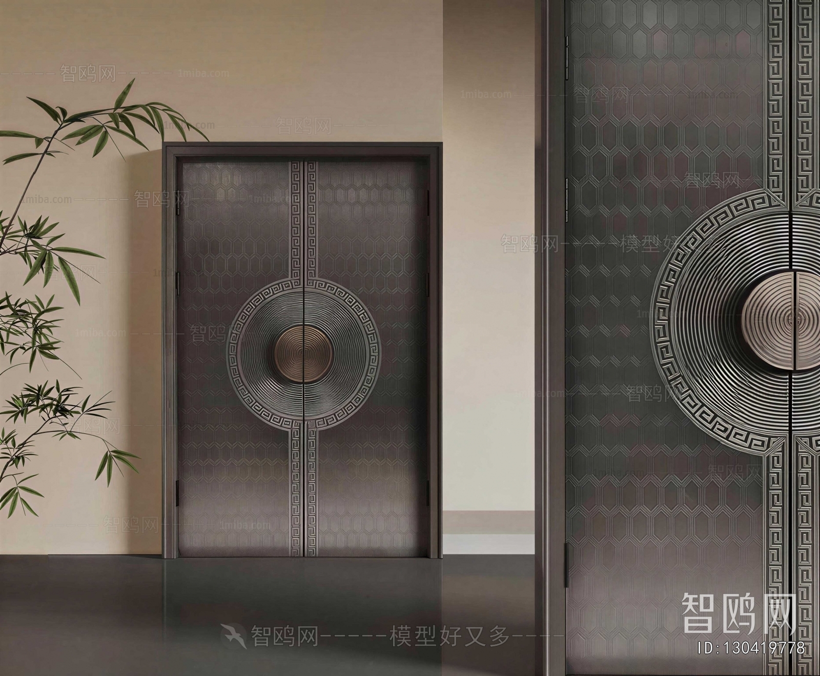 New Chinese Style Double Door