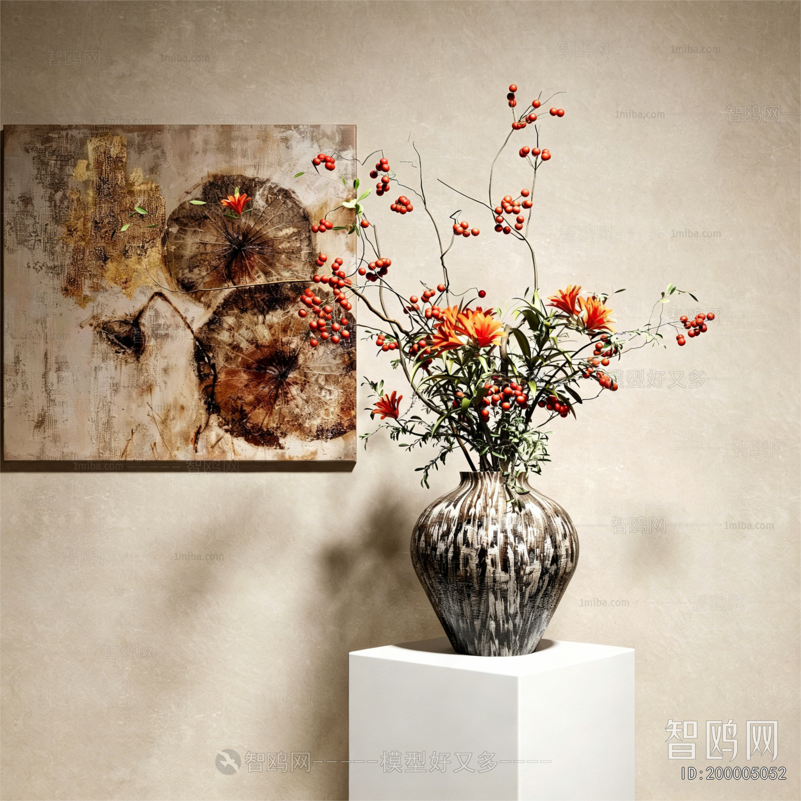 New Chinese Style Flower Arrangement