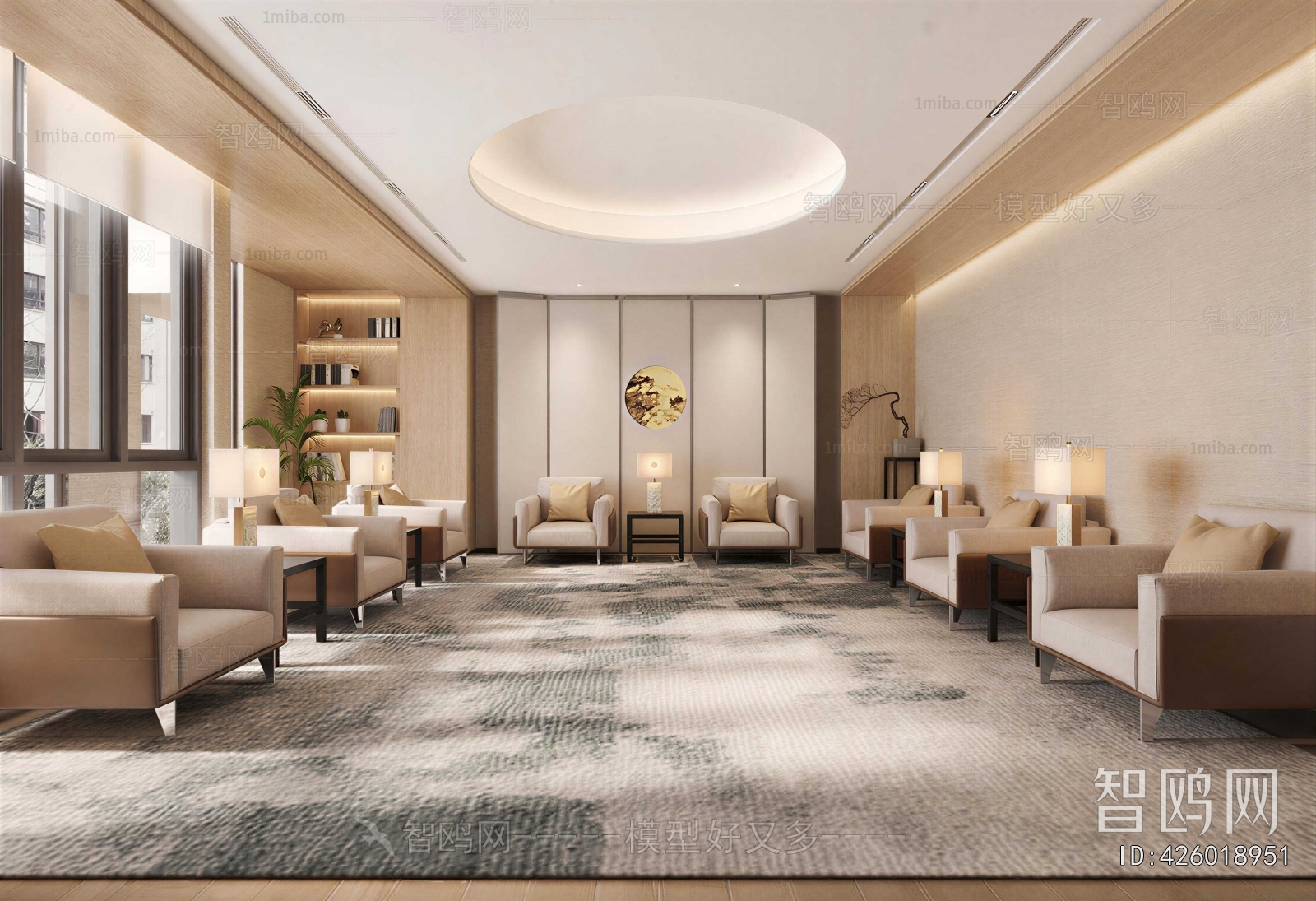 New Chinese Style Reception Room