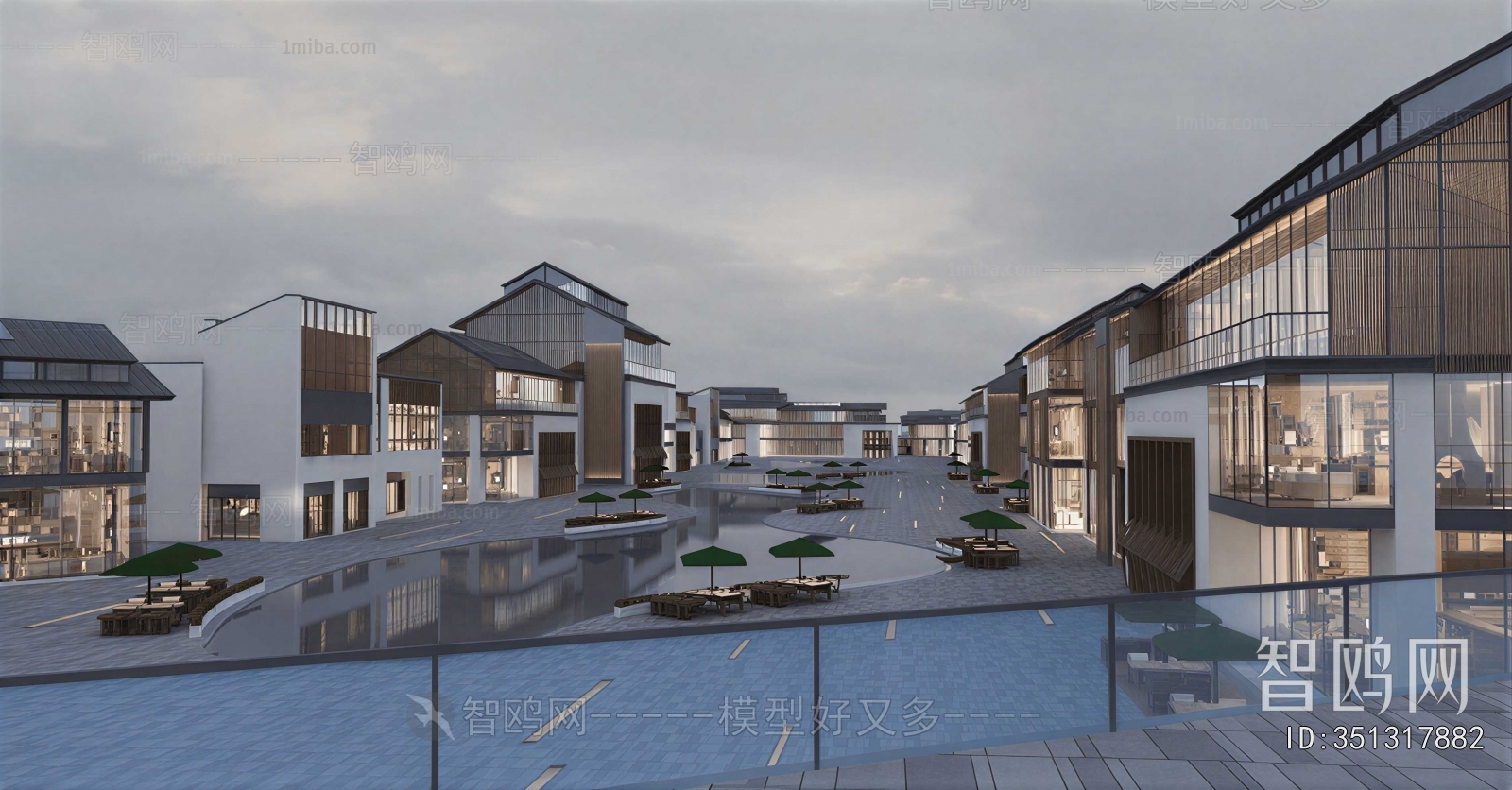 New Chinese Style Commercial Street