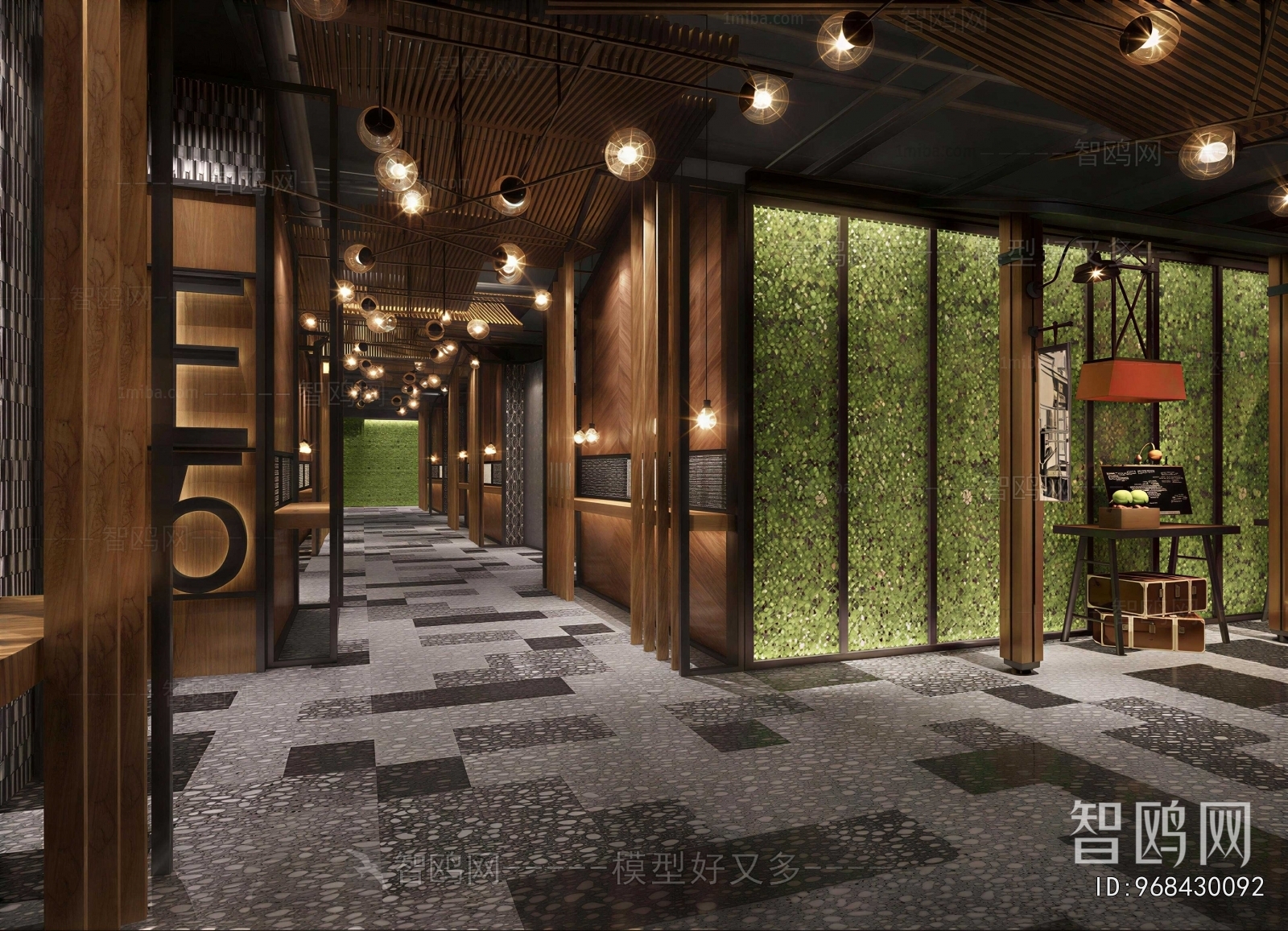 Industrial Style Hallway