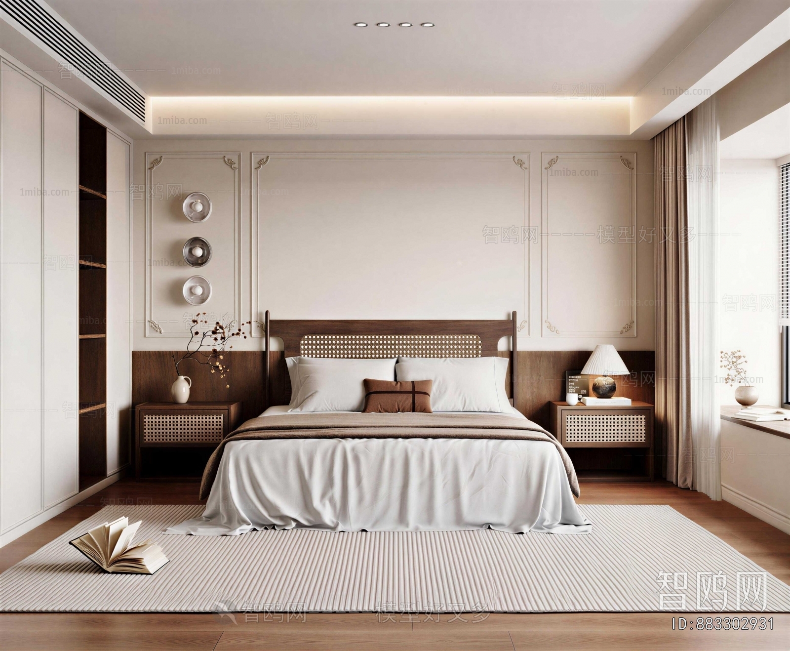 Wabi-sabi Style Bedroom