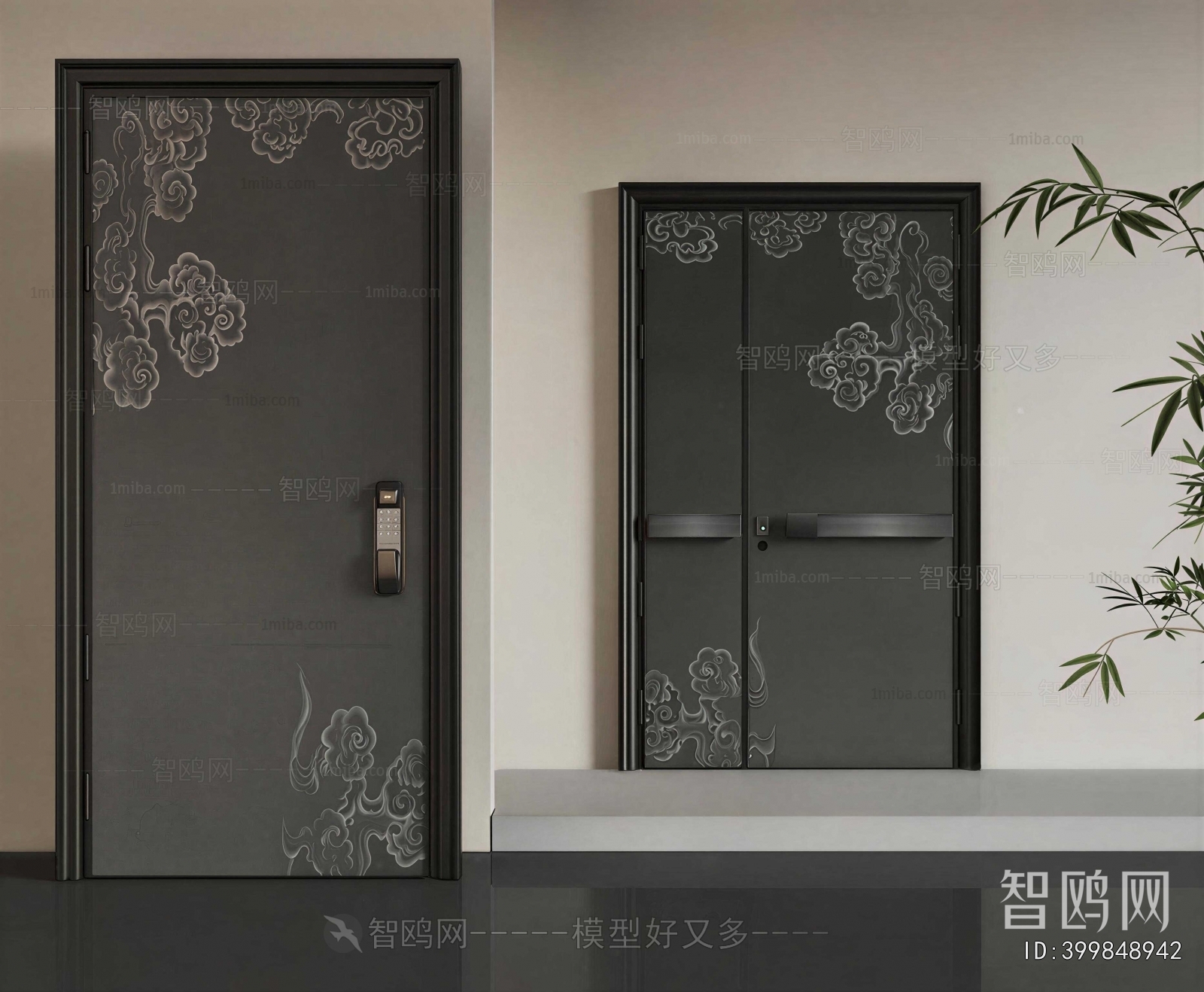 New Chinese Style Entrance Door