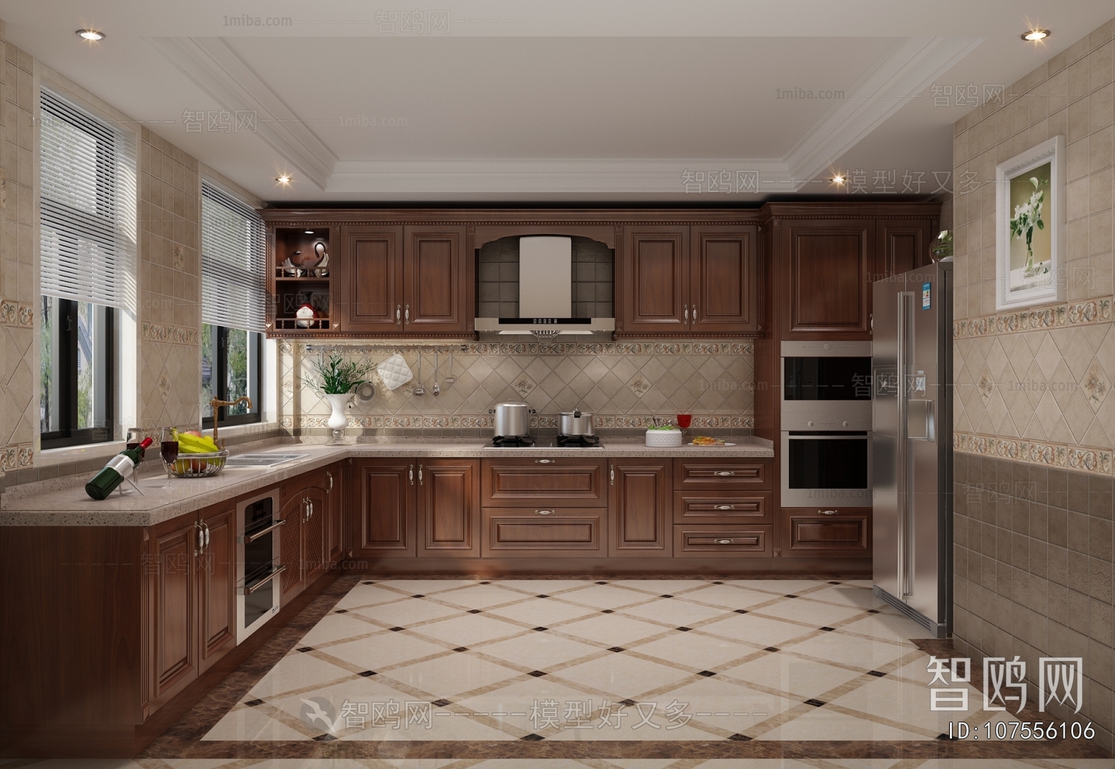 Simple European Style Dining Room
