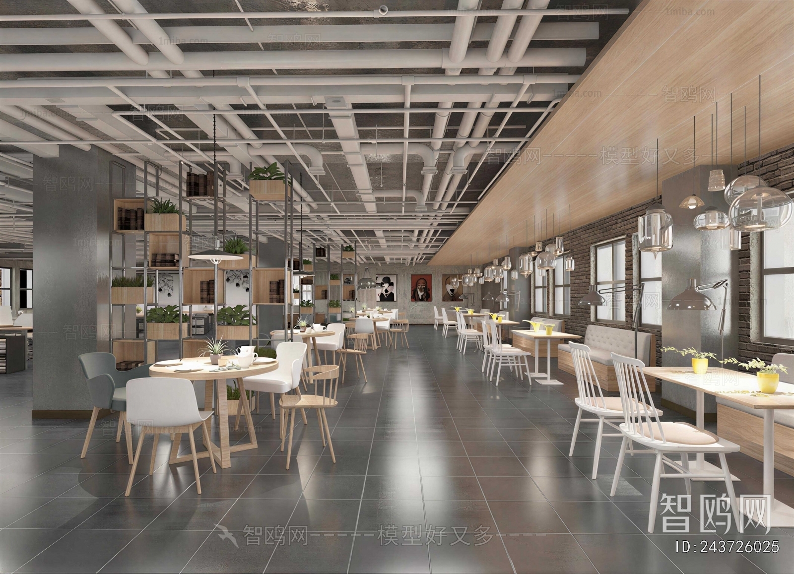 Industrial Style Office Rest Area