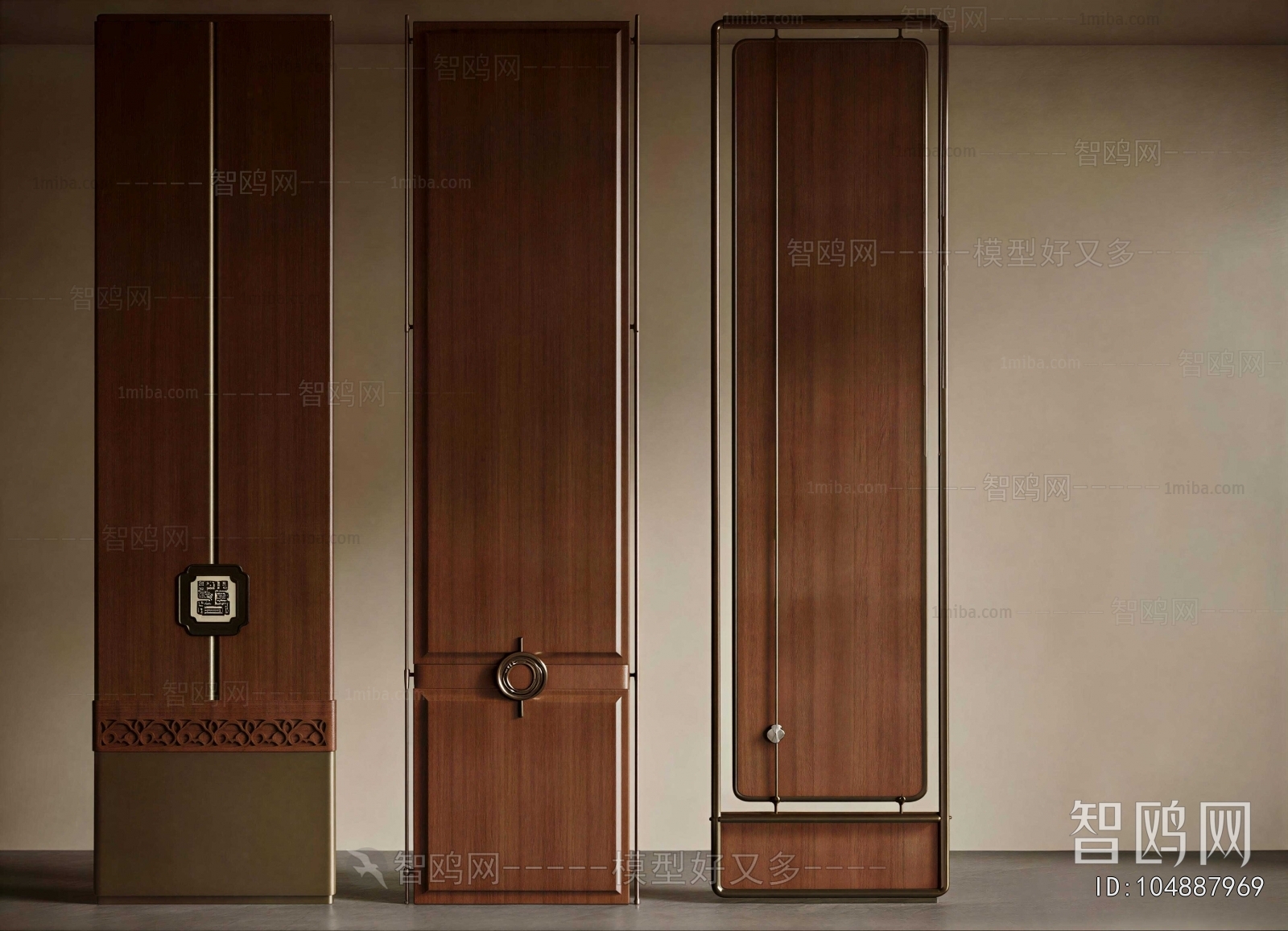 New Chinese Style Wooden Screen Partition