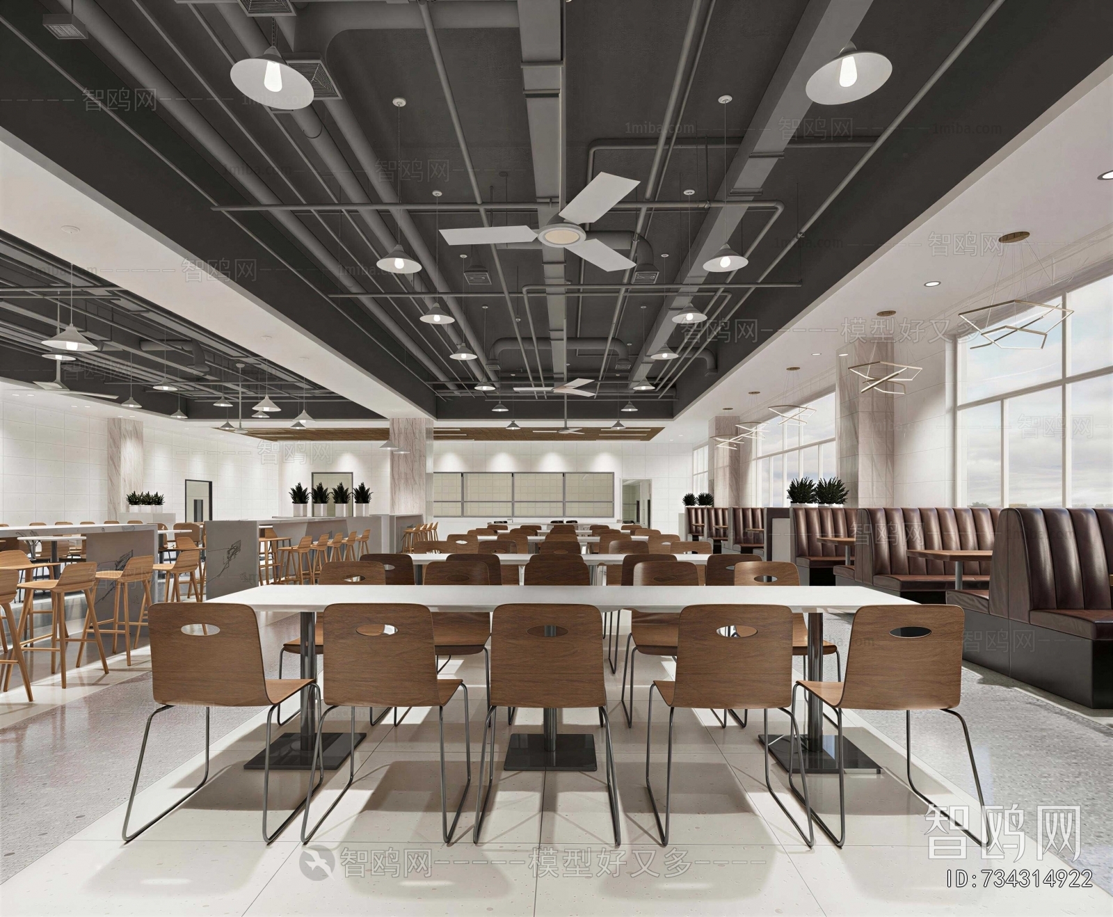 Industrial Style Office Canteen