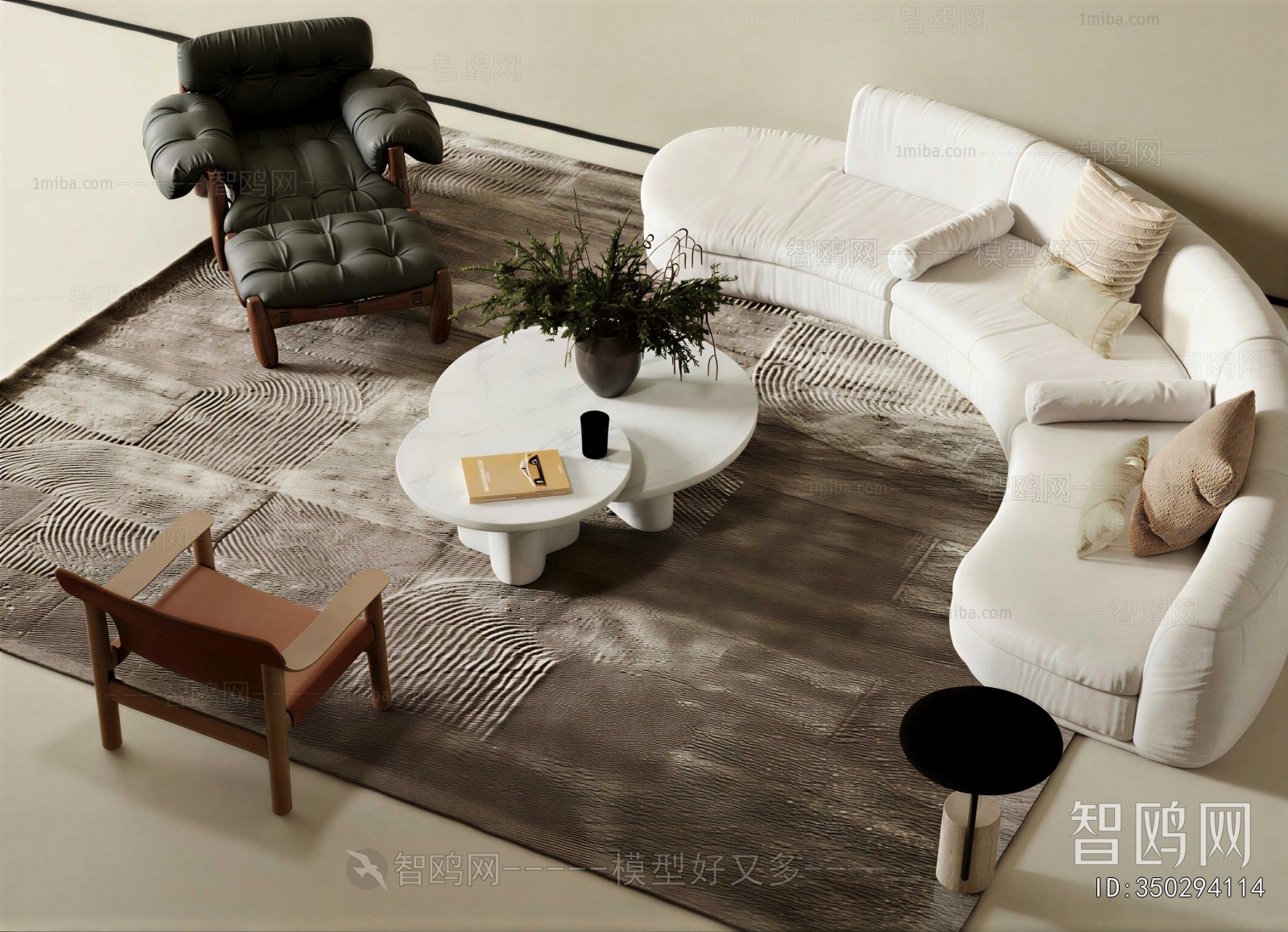 Wabi-sabi Style Sofa Combination