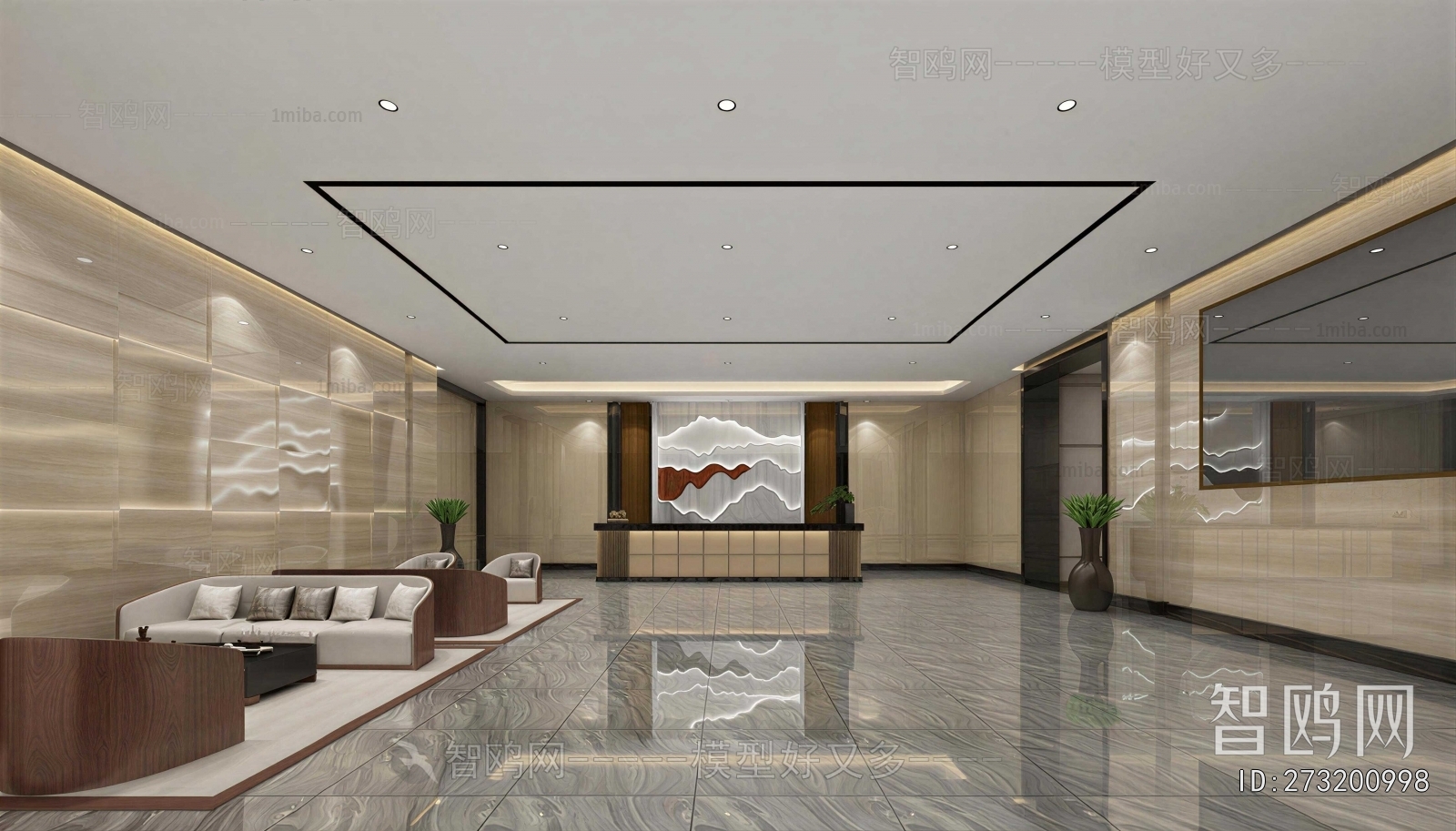 New Chinese Style Lobby Hall