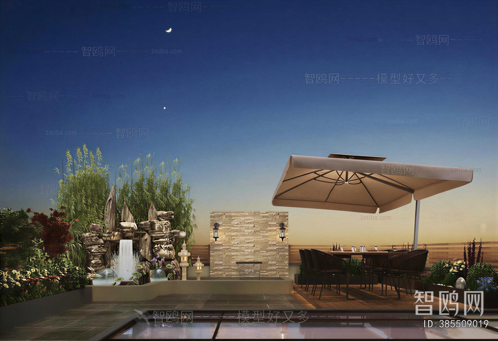 New Chinese Style Terrace