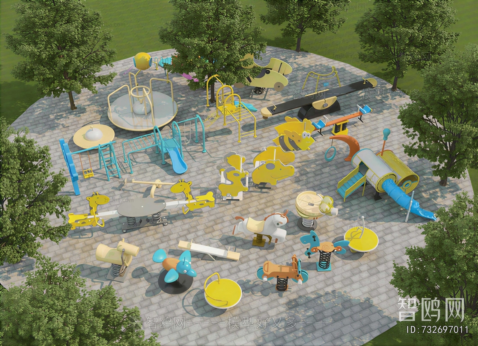 Modern Park Landscape