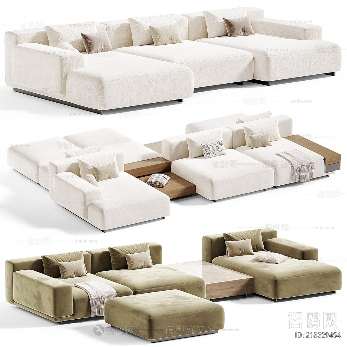 Modern Multi Person Sofa