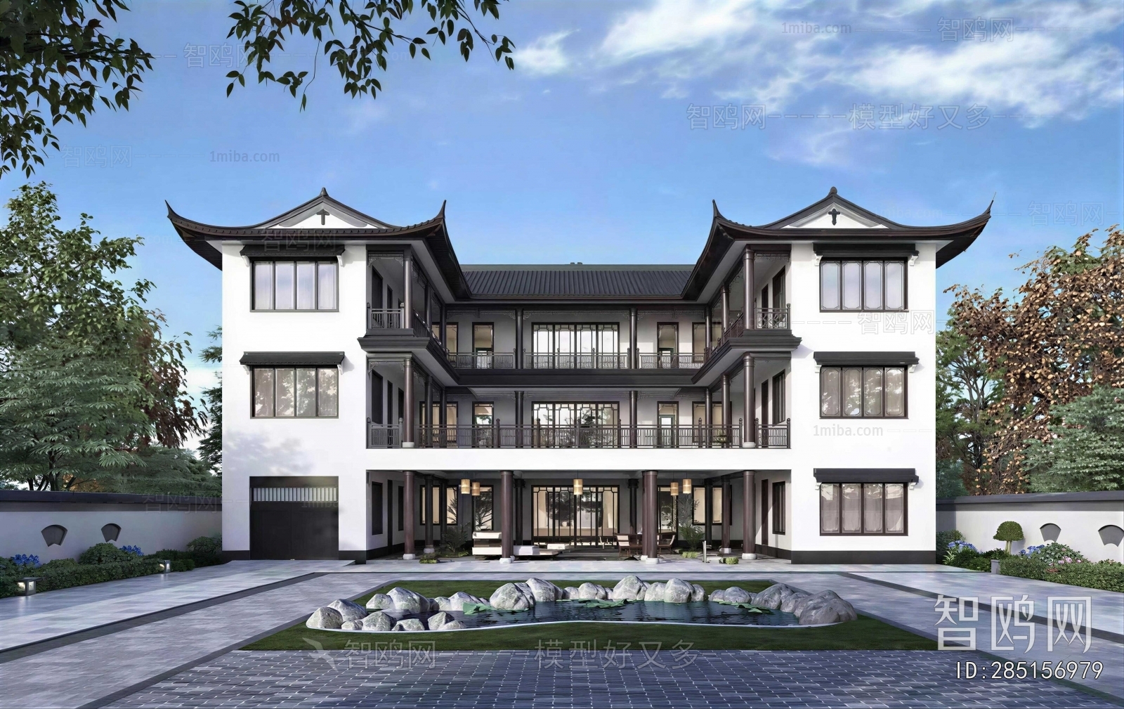 New Chinese Style Detached Villa