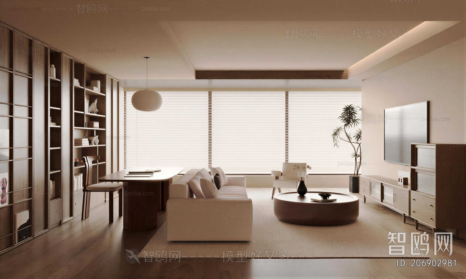 Wabi-sabi Style A Living Room