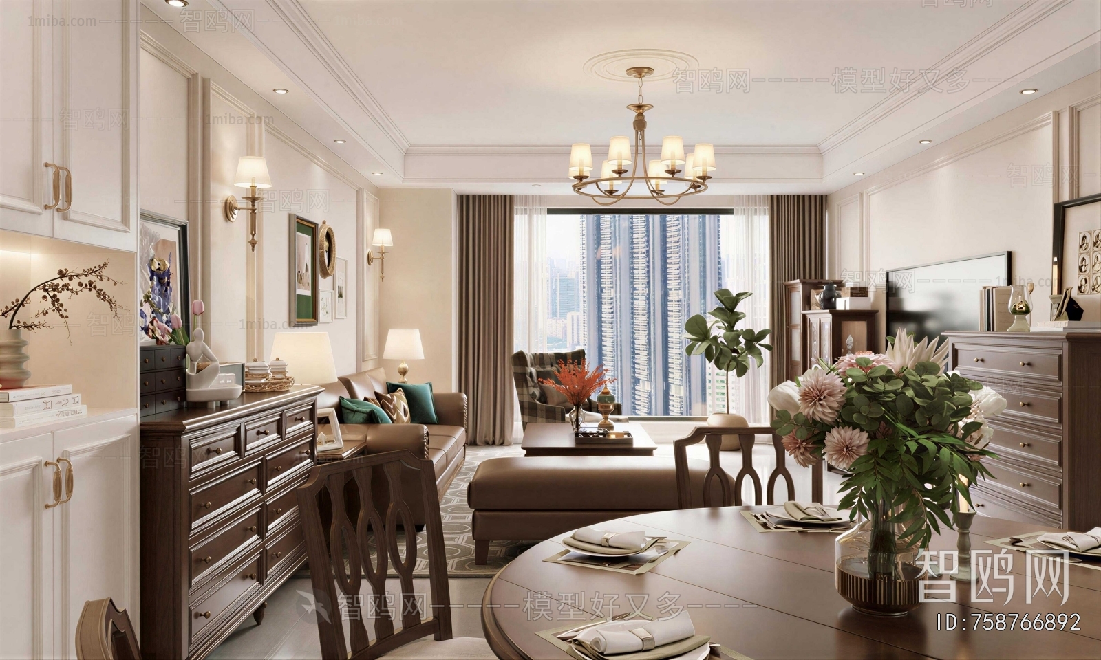 American Style A Living Room