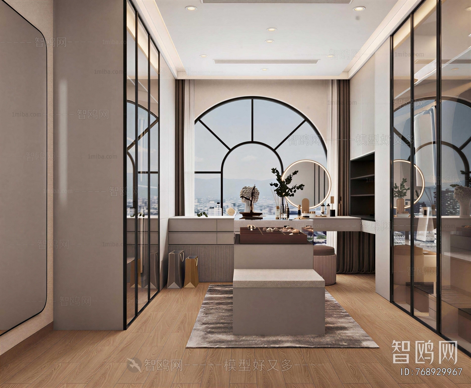 Modern Clothes Storage Area