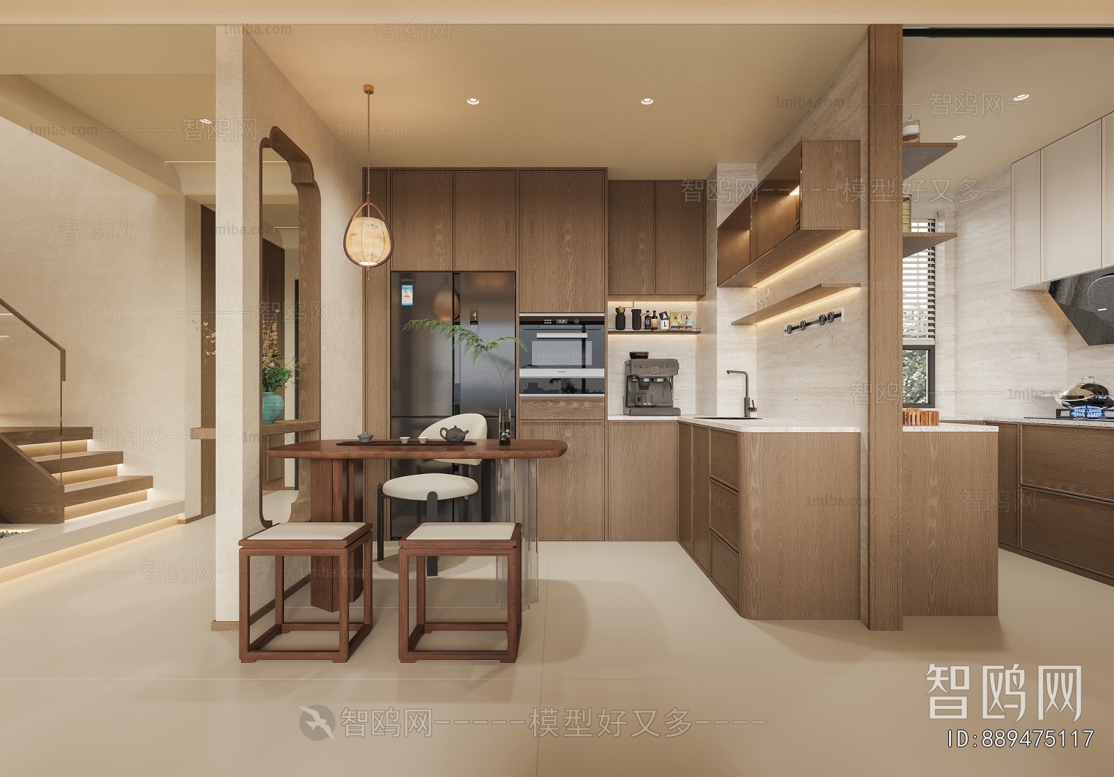 New Chinese Style Open Kitchen