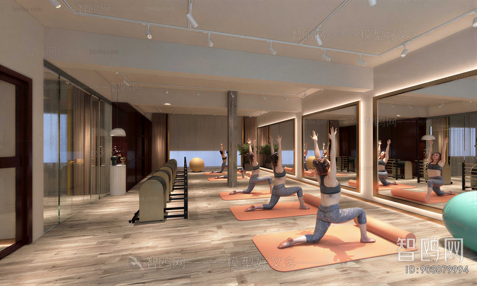 Modern Yoga Room