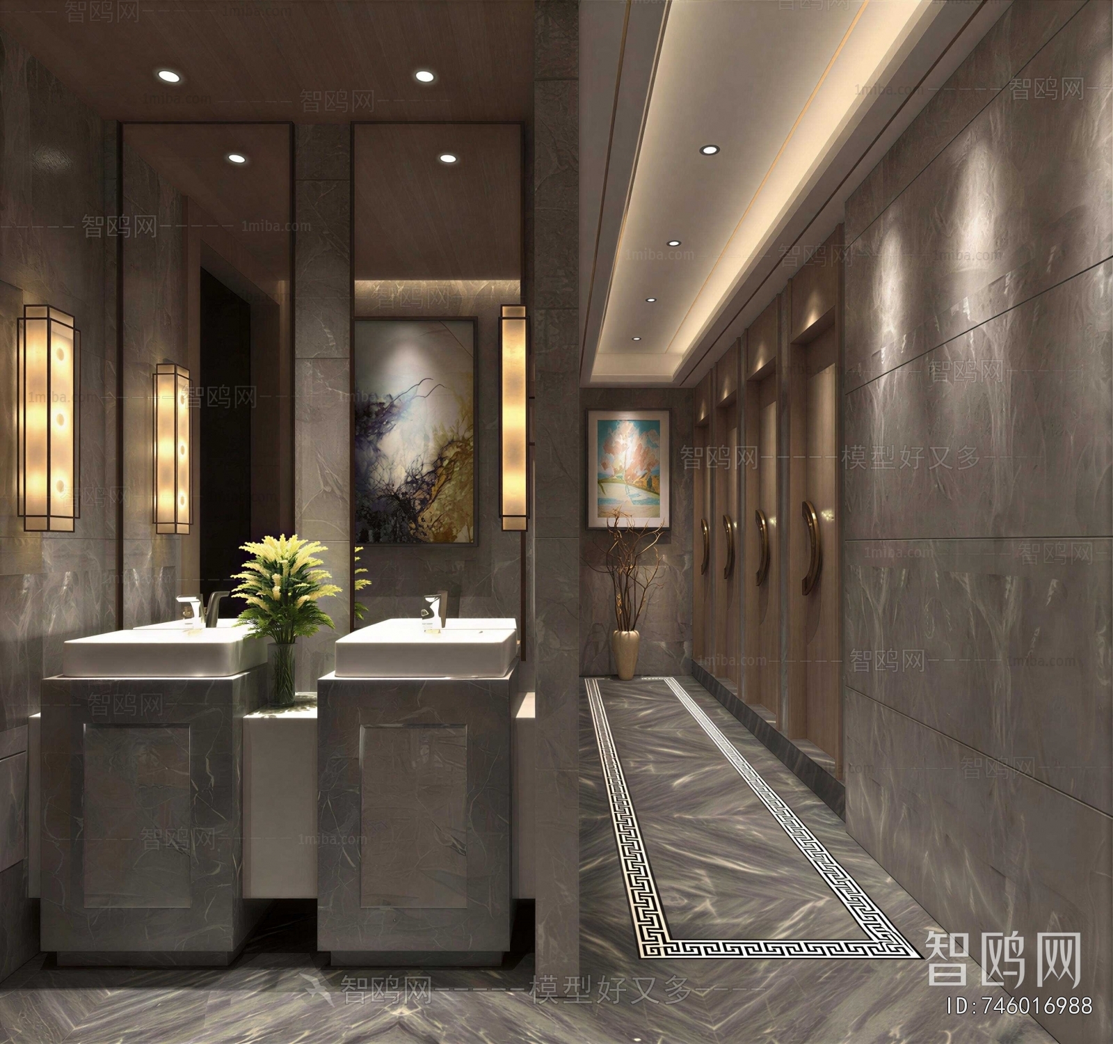 New Chinese Style Public Toilet