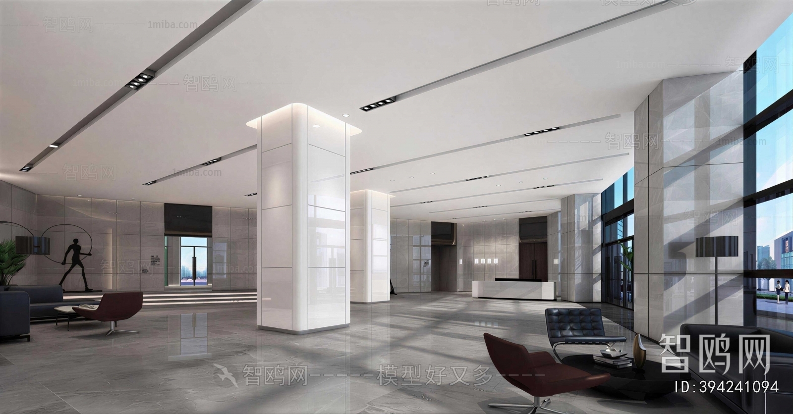 Modern Office Reception Desk
