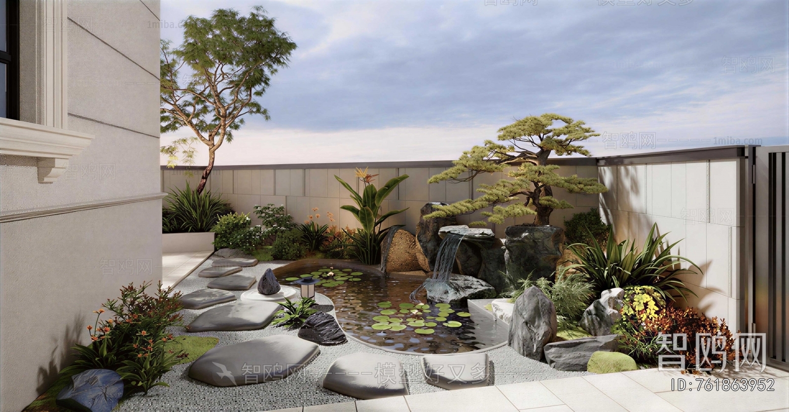 New Chinese Style Courtyard/landscape