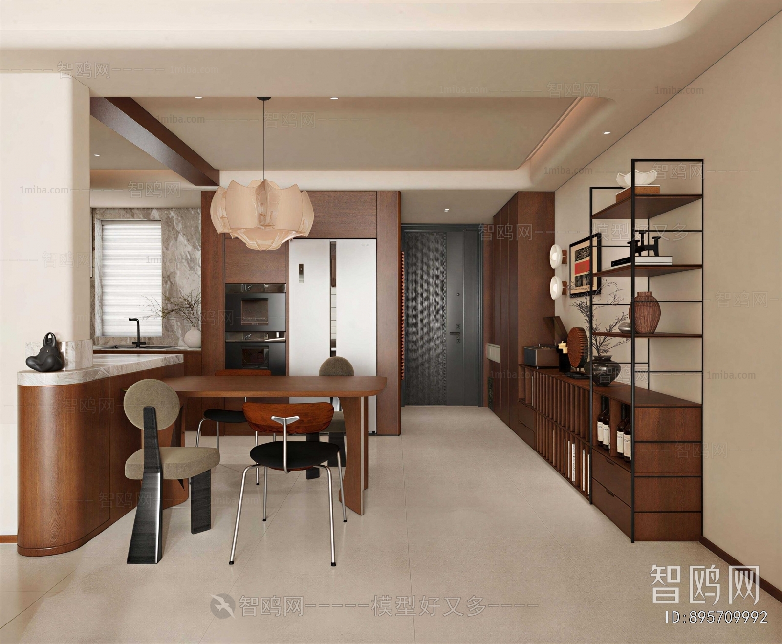Wabi-sabi Style Dining Room