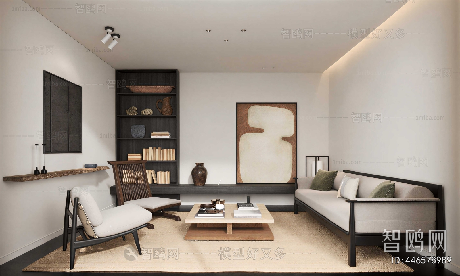 Wabi-sabi Style A Living Room