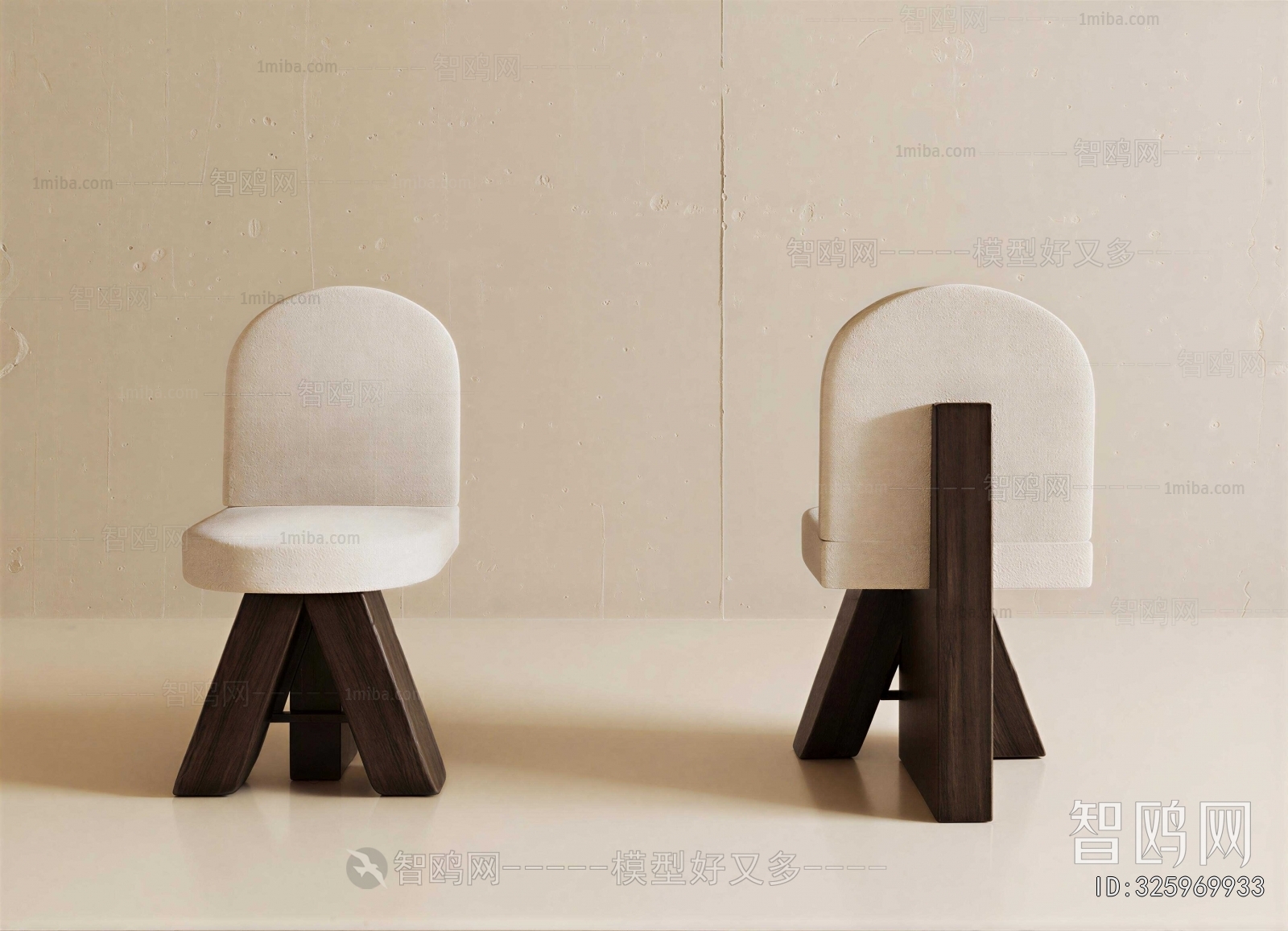 Wabi-sabi Style Lounge Chair