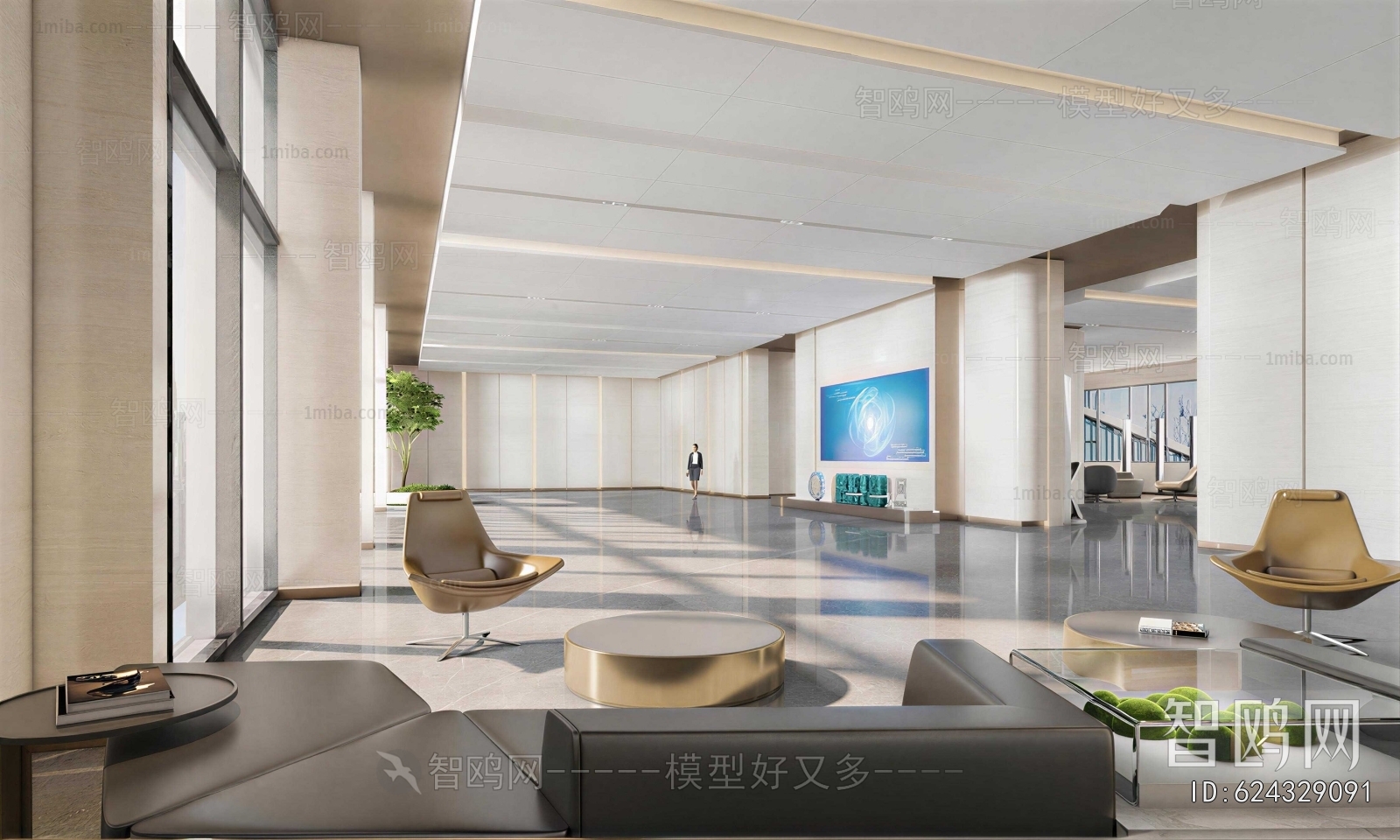 Modern Office Reception Desk
