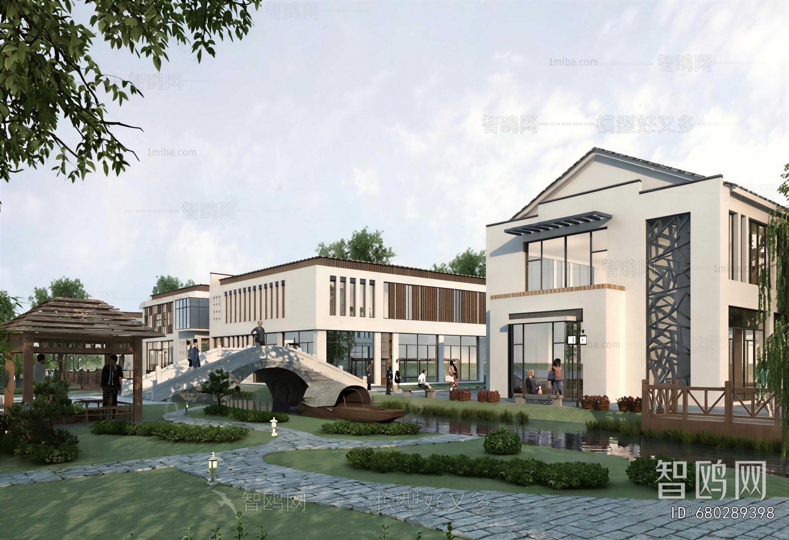 New Chinese Style Courtyard/landscape